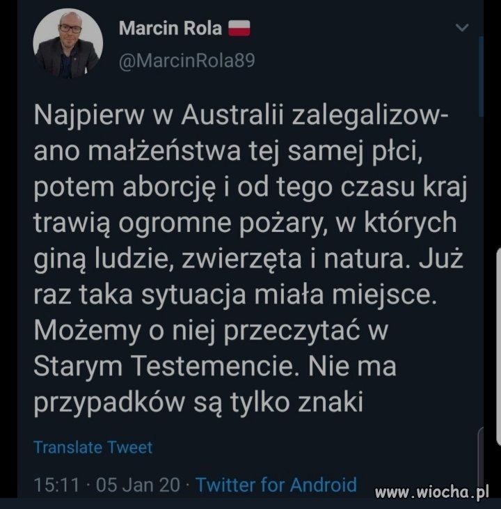 Pożary wywołane spiskiem lewactwa