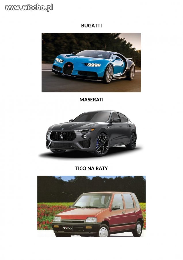 Bugatti- Maserati- Tico na raty !!!