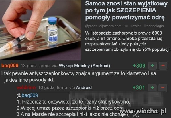 Co na to antyszczepionkowcy?