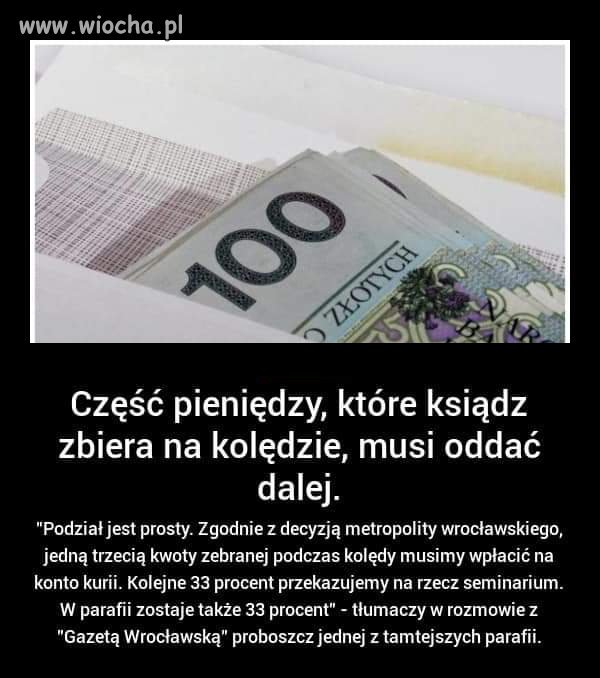 Dalej myślisz, że dajesz na swojego księdza.