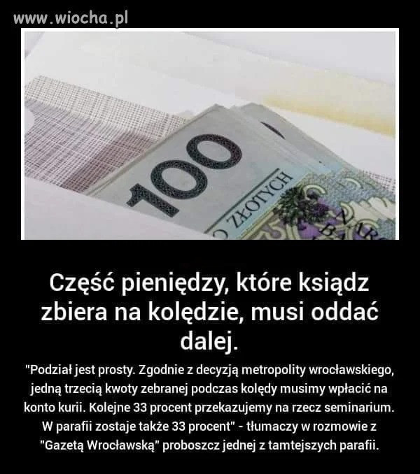 Dalej myślisz, że dajesz na swojego księdza.