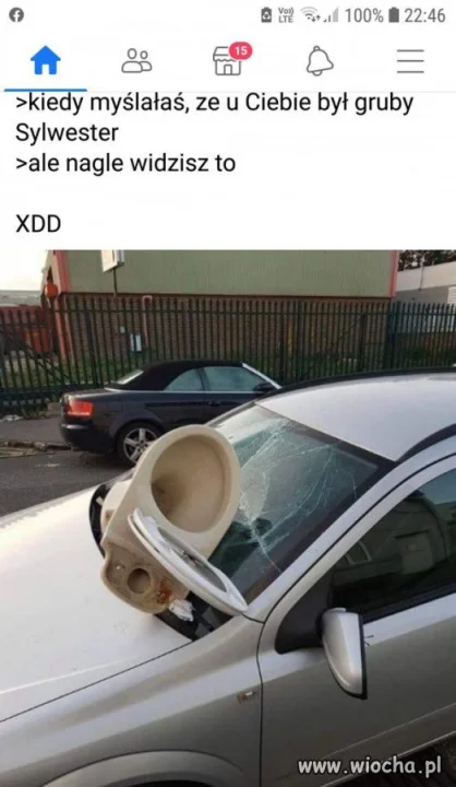 Mniej udany