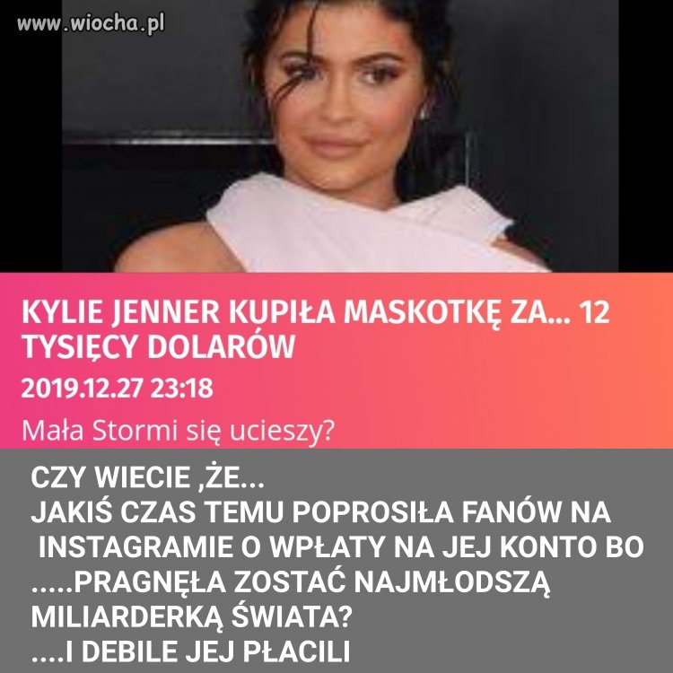 Maskotka dziecięca za 12 tys. baksów