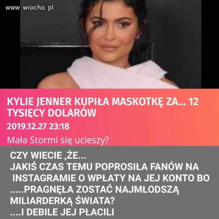 Maskotka dziecięca za 12 tys. baksów