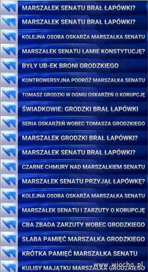 Paski śmierci wiadomości TVP