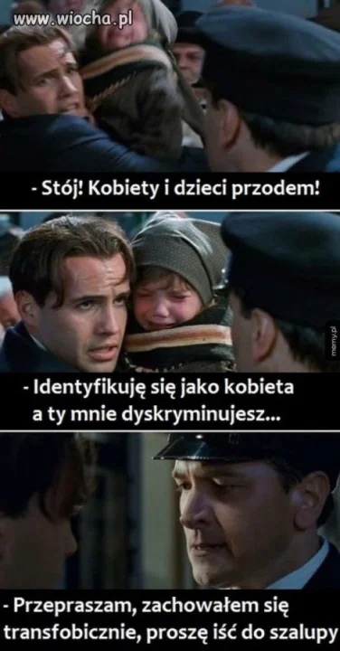 Titanic vs dzisiejsze czasy.