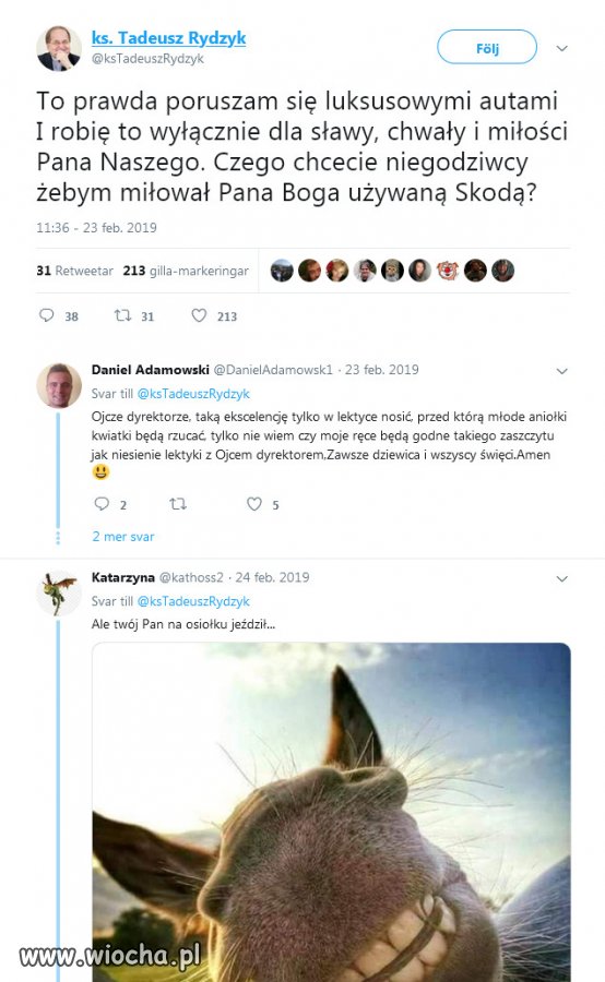 Skromnosc wielebnego ojca Rydzyka
