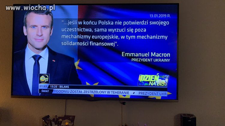 Macron zwiał...?
