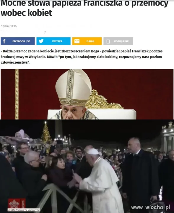 Jak to jest...dzień wcześniej uderza się kobietę