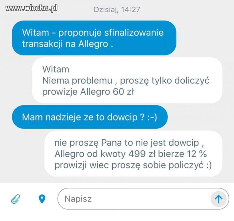 Dialog na olx. 