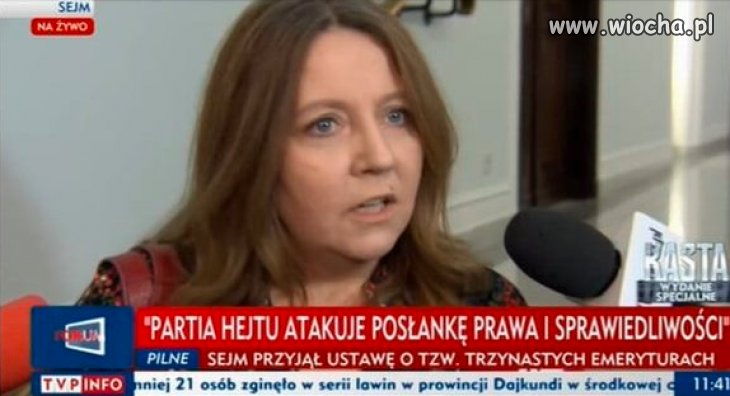 Tak TVPis broni posłanki która pokazała wiecie co