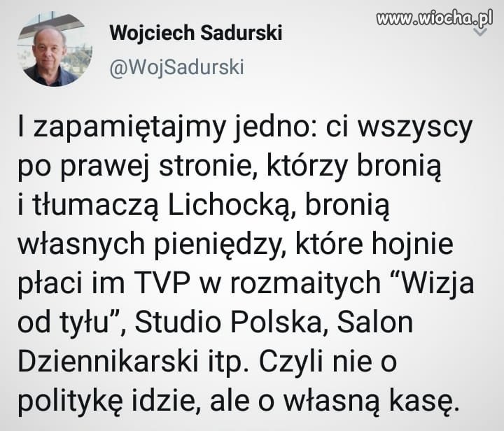 Bo hajs musi się zgadzać