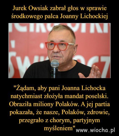 Jurek Owsiak zabrał głos w sprawie środkowego