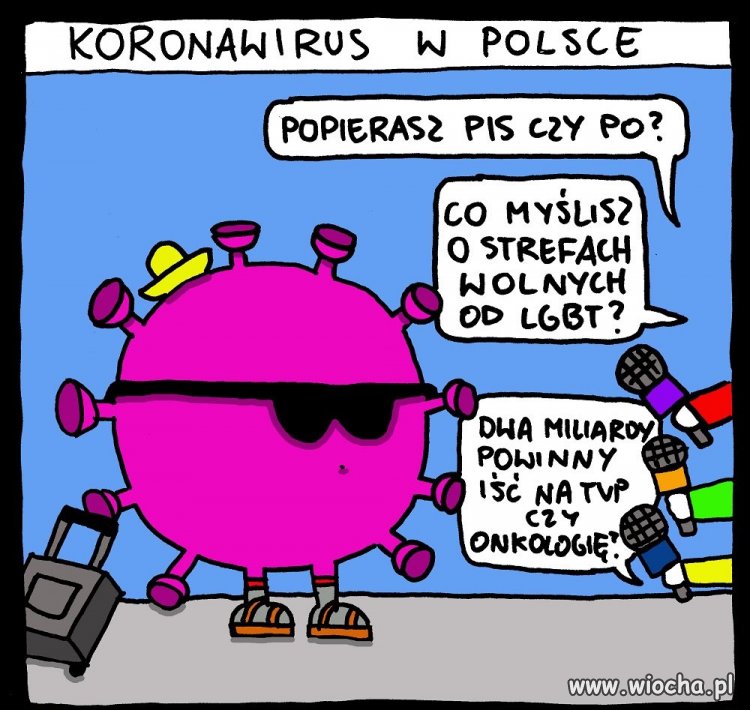 Wirus oszalał w Polsce nie wie co wybrać.