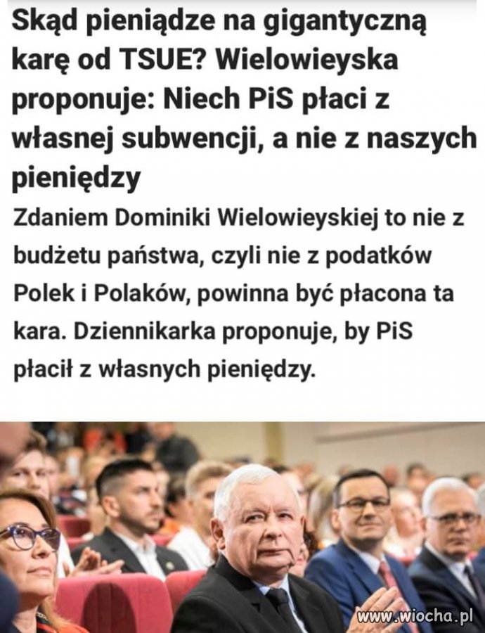 Niech płacą ze swojej subwencji na partię ...
