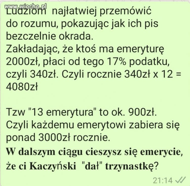 PiS da 13 emeryturę...