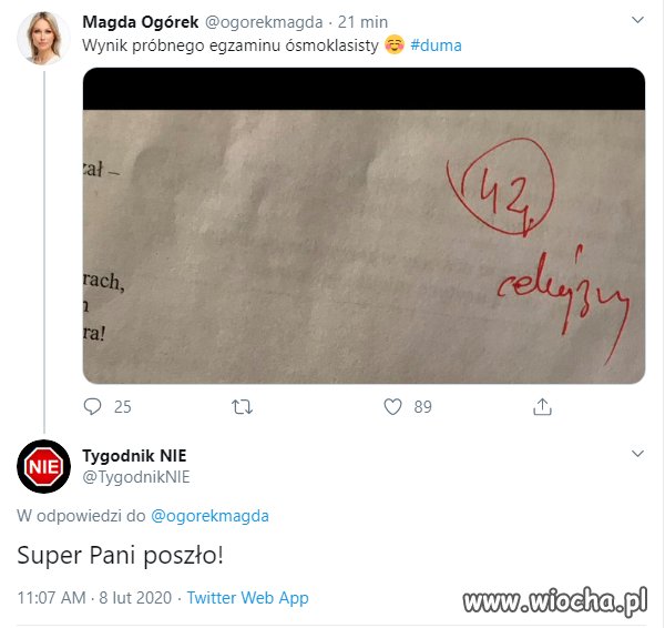 Brawo Madzia Ogórek!