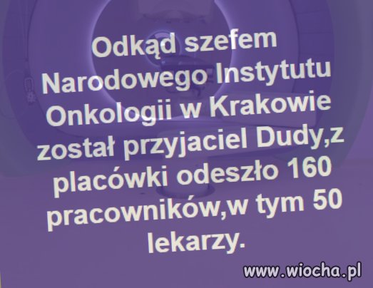 Dobra zmiana na onkologii w Krakowie