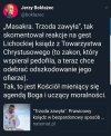 Spasione czarne klechy przy korycie ...