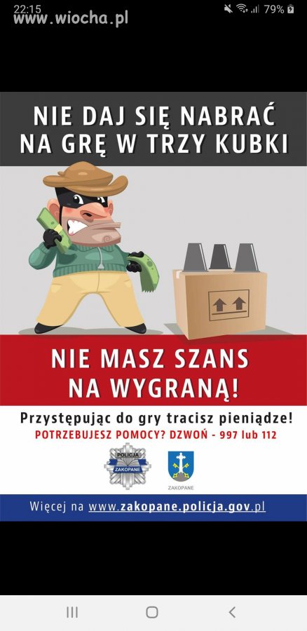 Zakopiańska Policja ostrzega.
