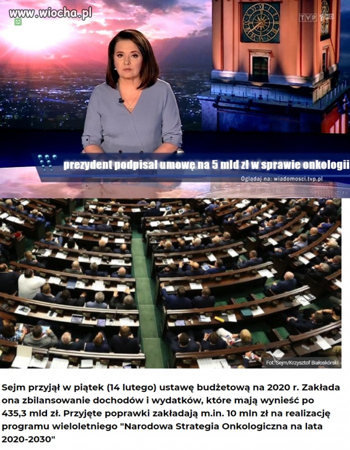 Wiadomości tvp z 14 lutego,pierwsza wiadomość i