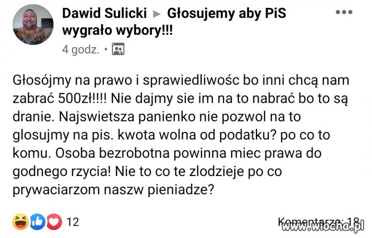 Głosójemy na PiS by rzyło się lepiej