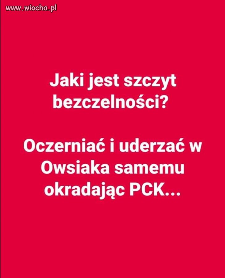 Jaki jest szczyt bezczelności? 