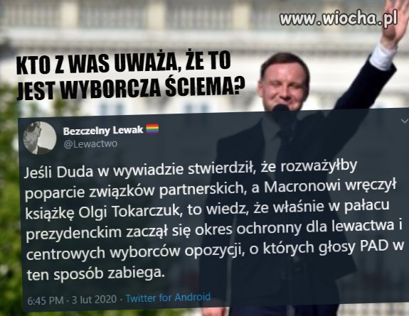 Kto z Was uważa, że to wyborcza ściema?