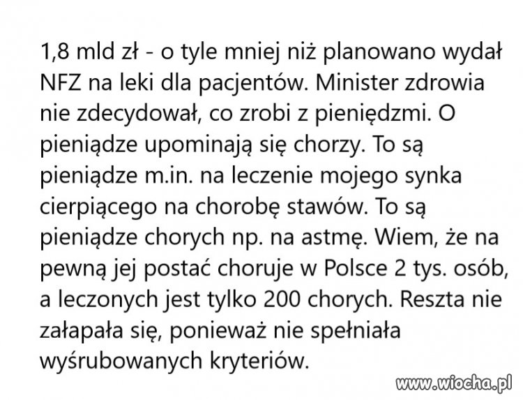 1,8 MILIARDA oszczędności w NFZ na lekach w 2012