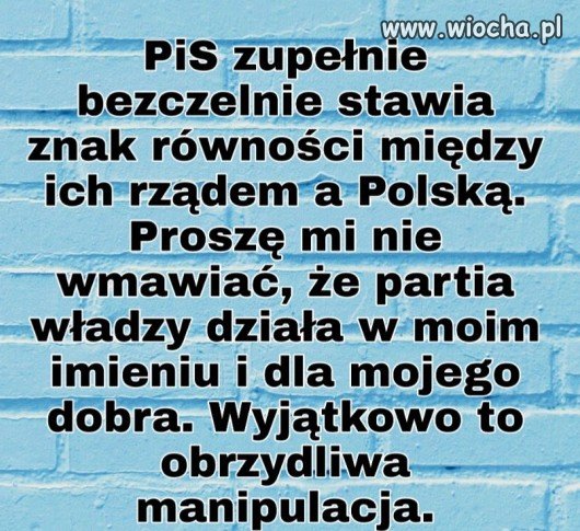Bezczelny PiS