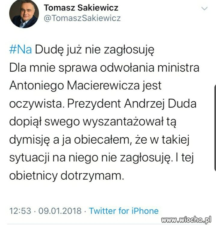 Trzymamy za słowo Sakiewicz