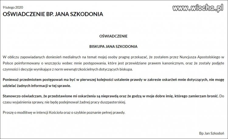 Oświadczenie