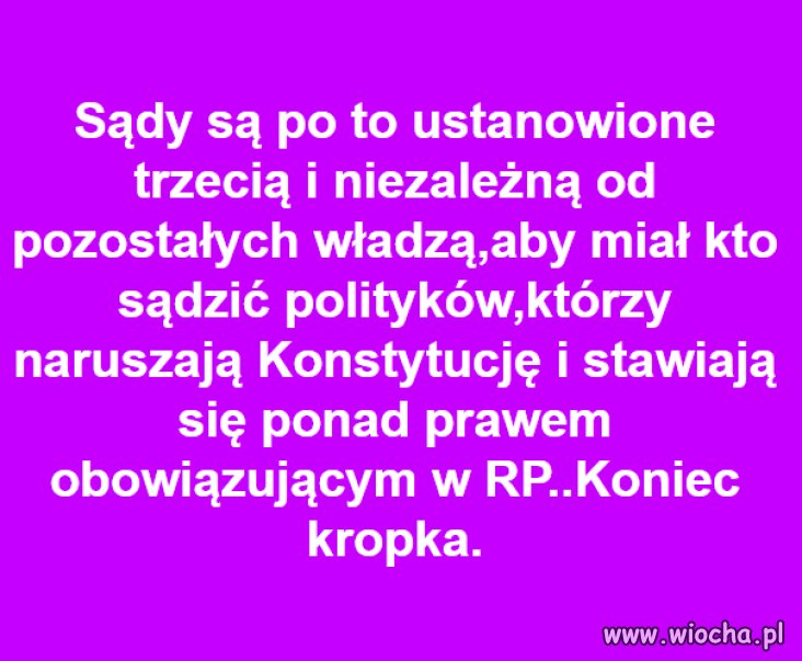 Jestem za reformą bo nie wszyscy są święci