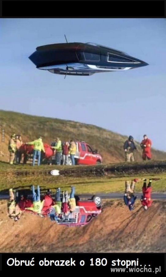 Ufo? A może baba za kierownicą?