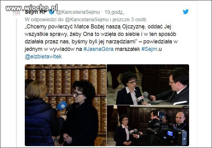 Sejm pielgrzymuje na Jasną Górę
