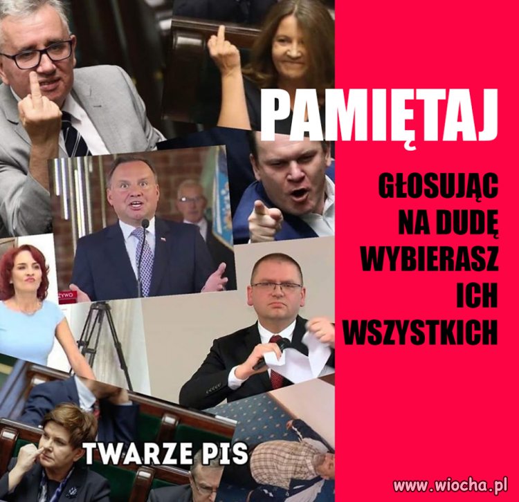 Pamiętaj o tym przy głosowaniu ...