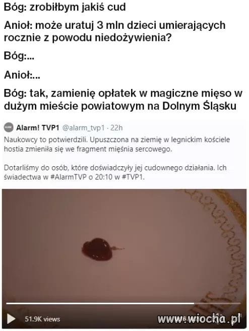 Bóg i jego wszechmogące cuda.