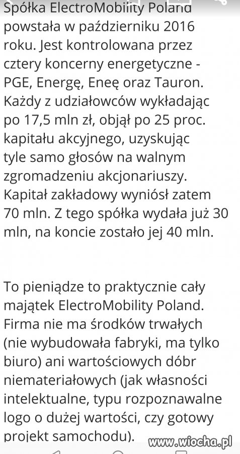 Polski Elektryk. Pinokio obiecał więc...