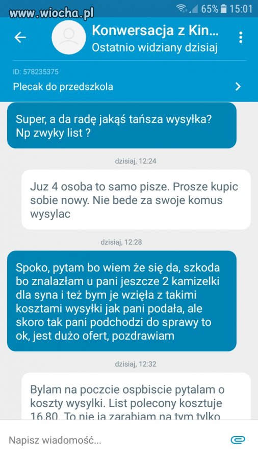 Kiedy kupujesz bombelkowi na olx plecaczek 