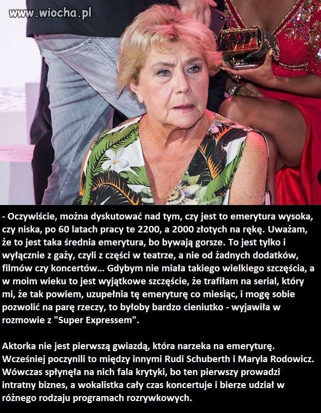 Kolejna wielka gwiazda co jej źle