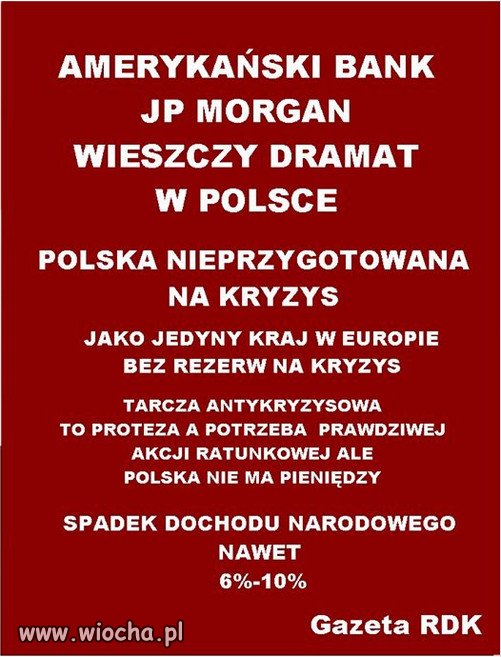 KOLEJNY AMERYKAŃSKI BANK WIESZCZY GIGANTYCZNY