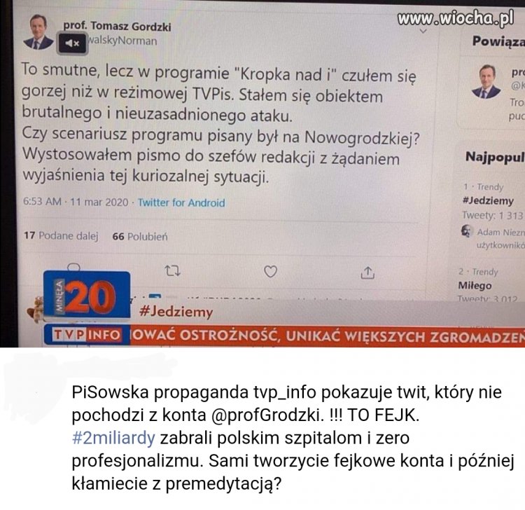 Dopiero marzec, a na TVPinfo już SZOPKA