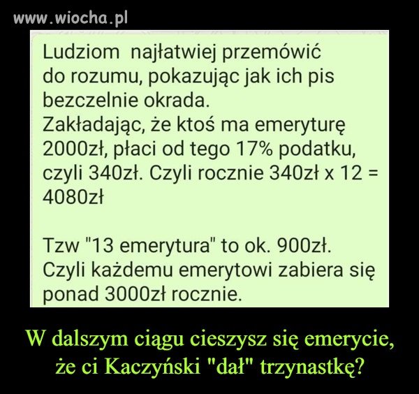 Nie ma nic za darmo