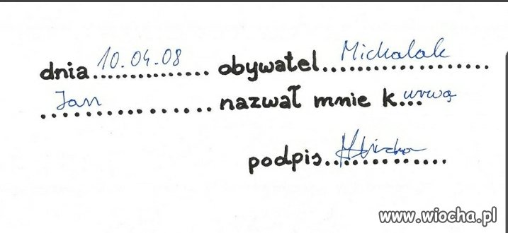 Oświadczenie