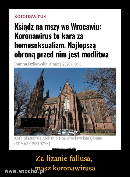 Kościół  to jeden wielki wirus .