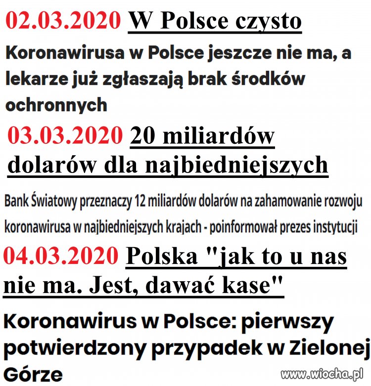 Zmiana decyzji bo dla nas dolarów nie starczy.
