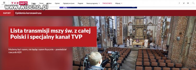 Strona TVP INFO w niedziele