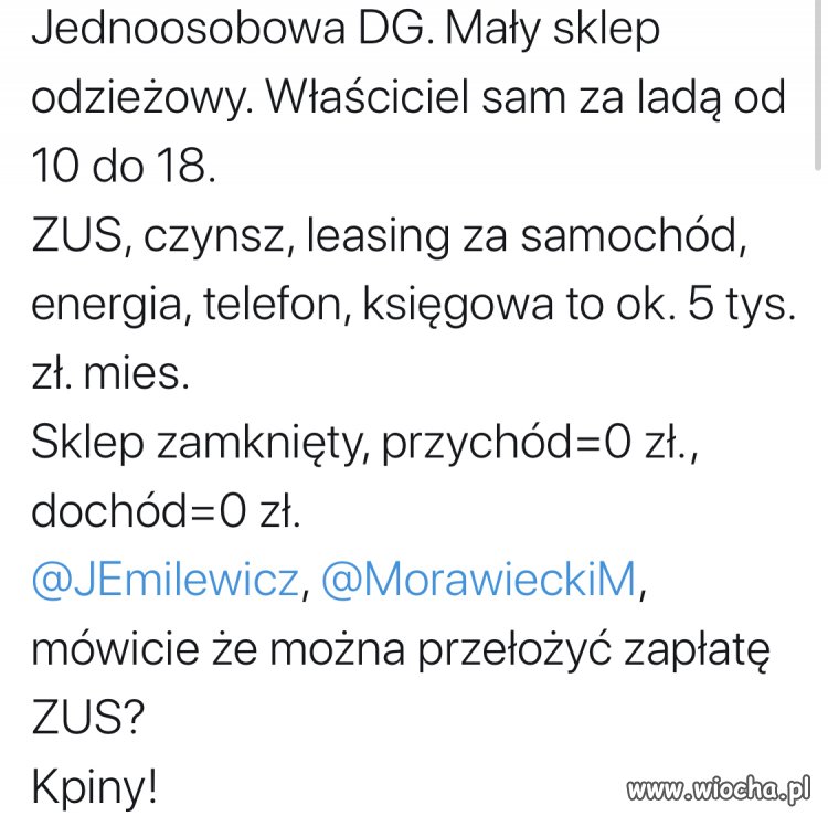 Pomoc rzadu PiS dla małych firm