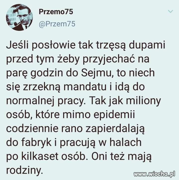 Drodzy posłowie 
