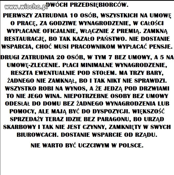 Równouprawnienie dla przedsiębiorców